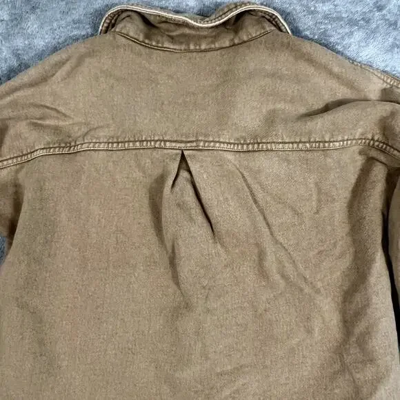 Pilcro Anthropologie Women's XS Button Layer Top Shacket Barn - Picture 6 of 10